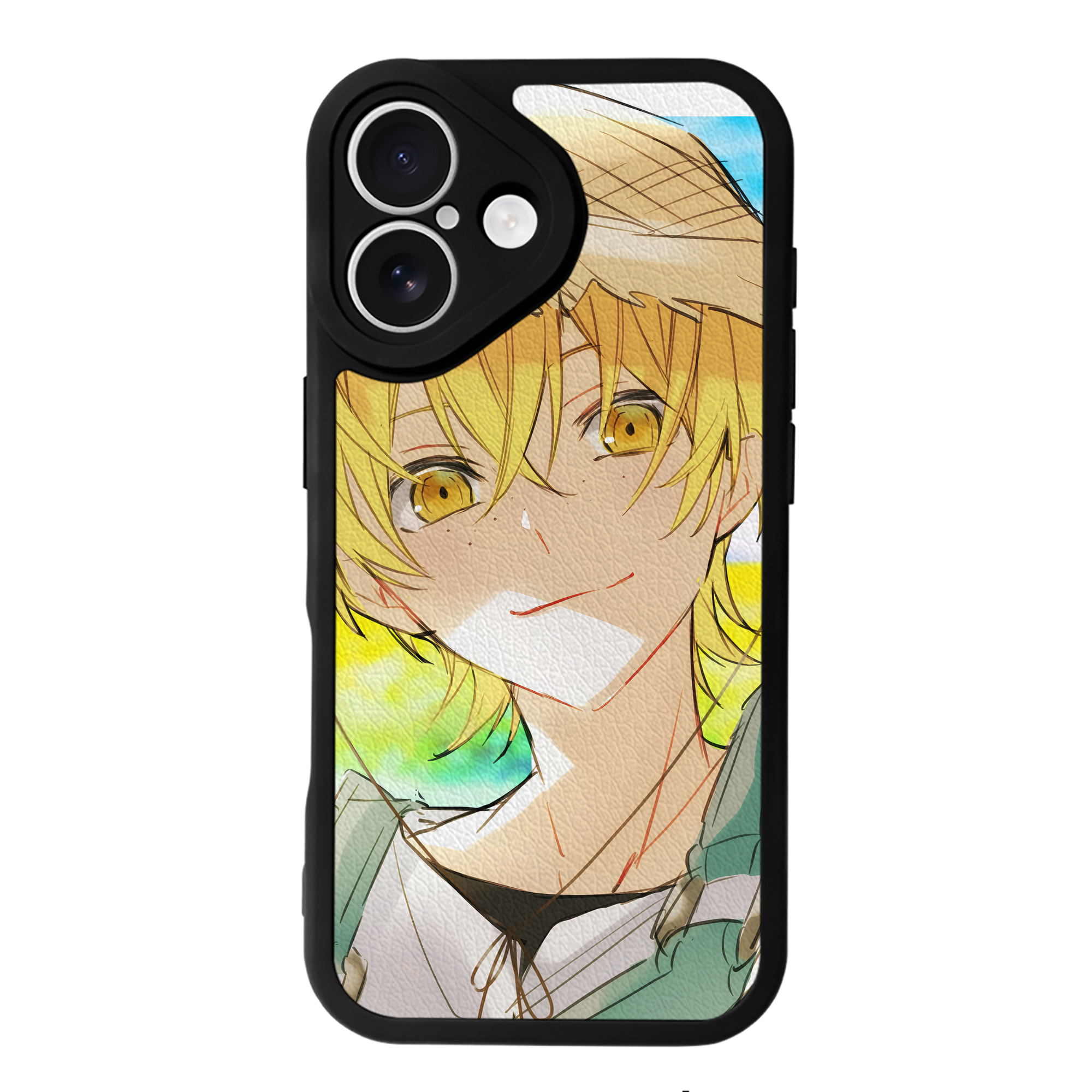 （画像用） 文豪ストレイドッグス Bungo Stray Dogs 【iPhone 16シリーズ対応】シリコンスマホケース（レザー調） 材質：シリコン